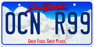 SD license plate 0CNR99