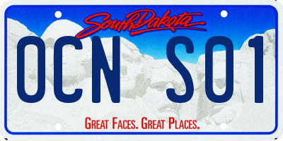 SD license plate 0CNS01