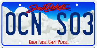SD license plate 0CNS03