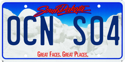 SD license plate 0CNS04