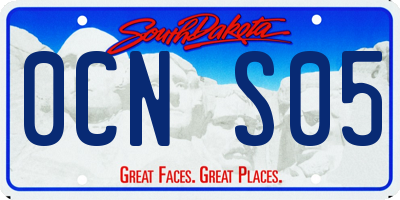 SD license plate 0CNS05