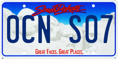 SD license plate 0CNS07