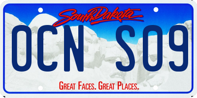 SD license plate 0CNS09
