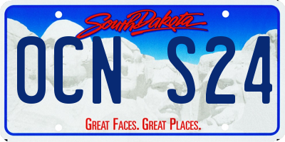 SD license plate 0CNS24