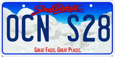 SD license plate 0CNS28