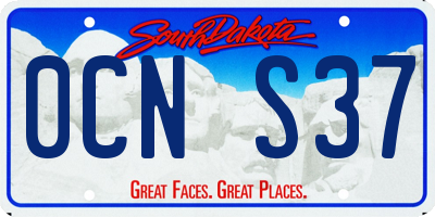 SD license plate 0CNS37