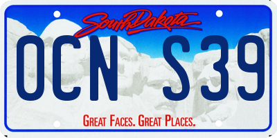 SD license plate 0CNS39