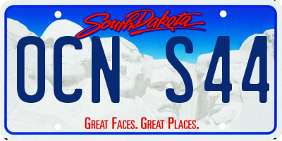SD license plate 0CNS44