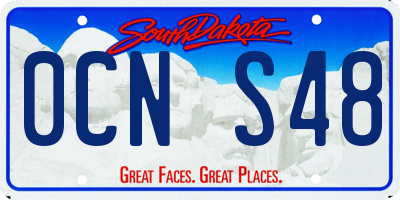 SD license plate 0CNS48
