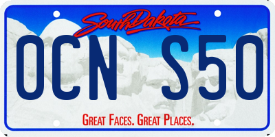 SD license plate 0CNS50