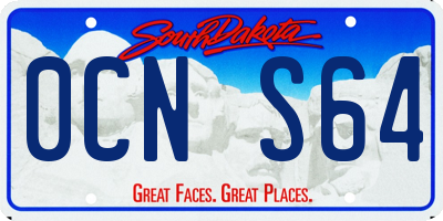 SD license plate 0CNS64