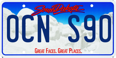 SD license plate 0CNS90