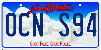 SD license plate 0CNS94