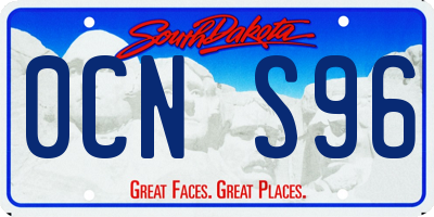 SD license plate 0CNS96