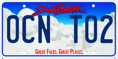 SD license plate 0CNT02