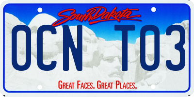 SD license plate 0CNT03