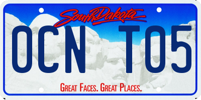 SD license plate 0CNT05