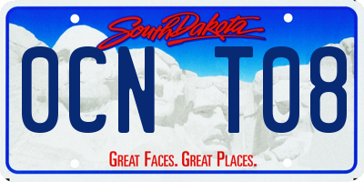 SD license plate 0CNT08