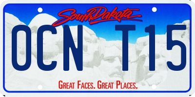 SD license plate 0CNT15