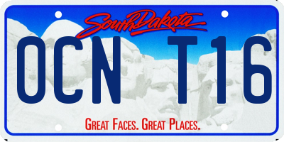 SD license plate 0CNT16