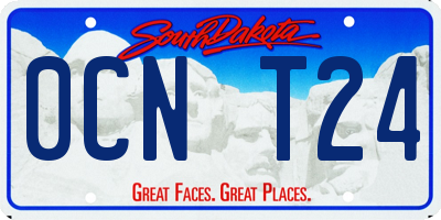 SD license plate 0CNT24