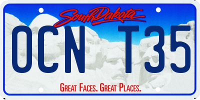 SD license plate 0CNT35