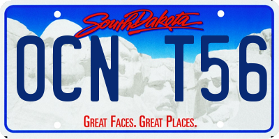SD license plate 0CNT56
