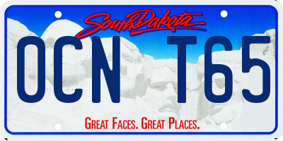 SD license plate 0CNT65