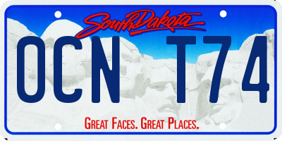SD license plate 0CNT74
