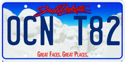 SD license plate 0CNT82