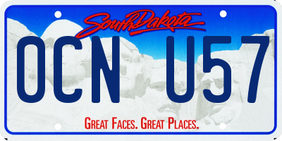 SD license plate 0CNU57