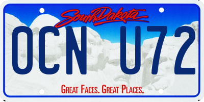 SD license plate 0CNU72