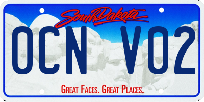 SD license plate 0CNV02