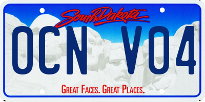 SD license plate 0CNV04