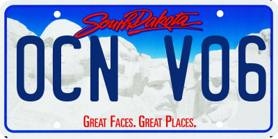 SD license plate 0CNV06