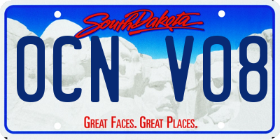 SD license plate 0CNV08