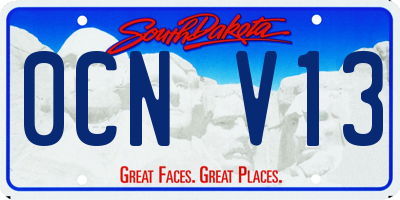 SD license plate 0CNV13