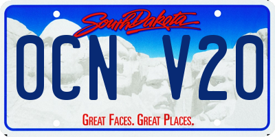 SD license plate 0CNV20