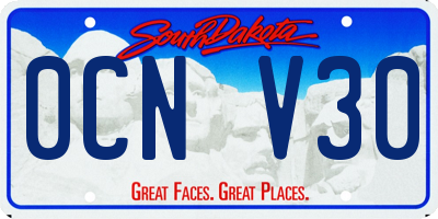 SD license plate 0CNV30