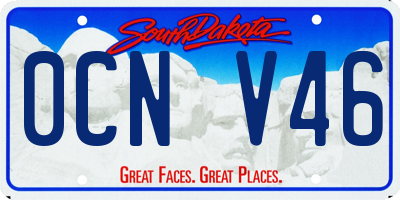 SD license plate 0CNV46
