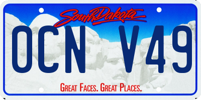 SD license plate 0CNV49