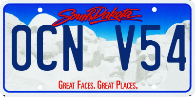 SD license plate 0CNV54