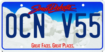 SD license plate 0CNV55