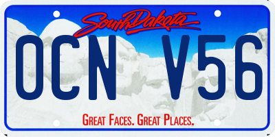 SD license plate 0CNV56