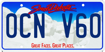 SD license plate 0CNV60