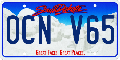 SD license plate 0CNV65