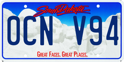 SD license plate 0CNV94