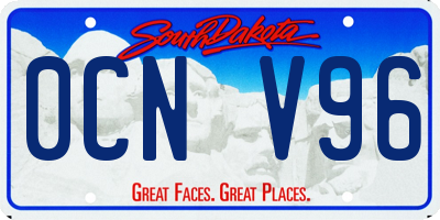 SD license plate 0CNV96