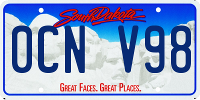 SD license plate 0CNV98