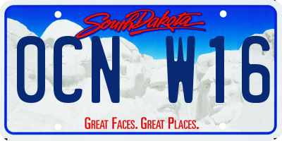 SD license plate 0CNW16